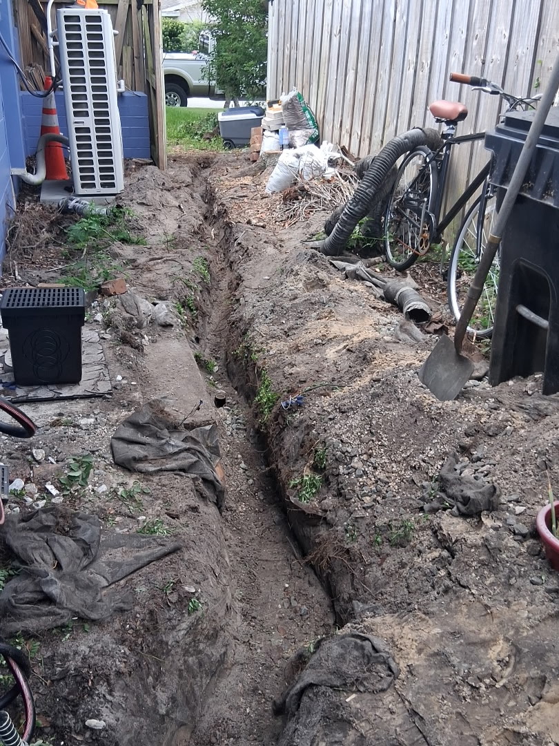 PMH Services drainage installation in progress